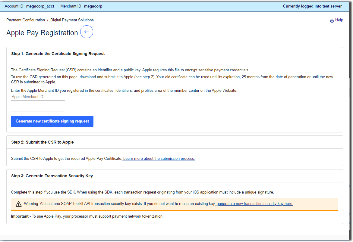 Business Center UI : Payment Configuration : Digital Payment Solutions : Apple Pay Registration (aem pdf)